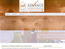 Tablet Screenshot of advancemachineryindia.com